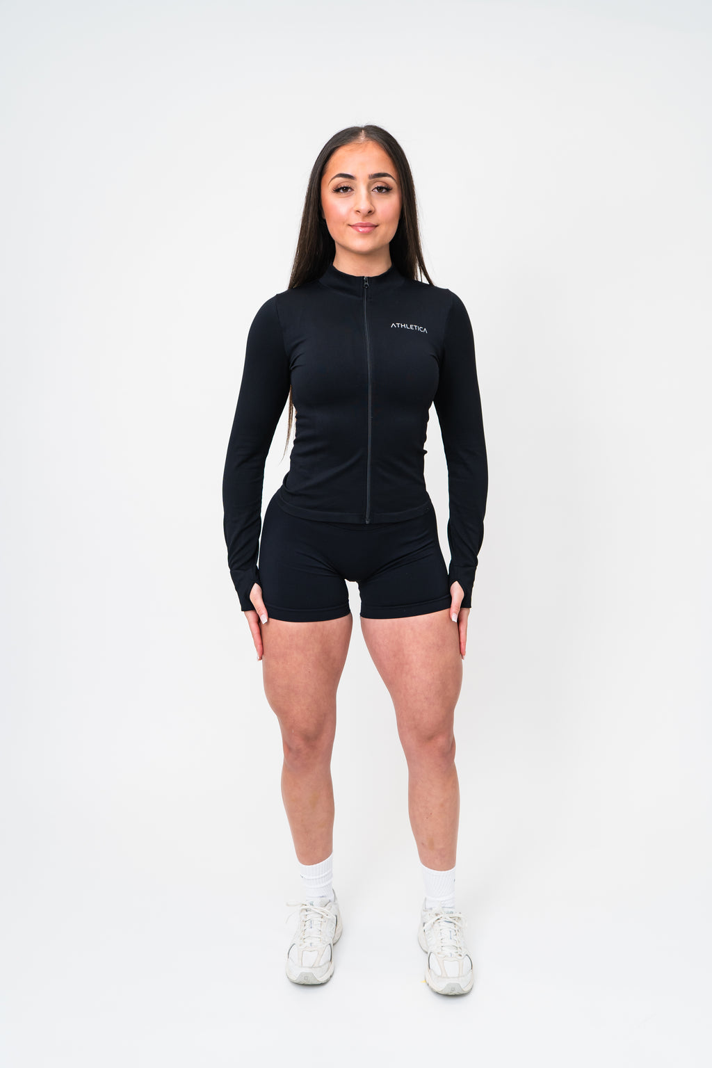 Sculpt Zip Jacket - Midnight Black