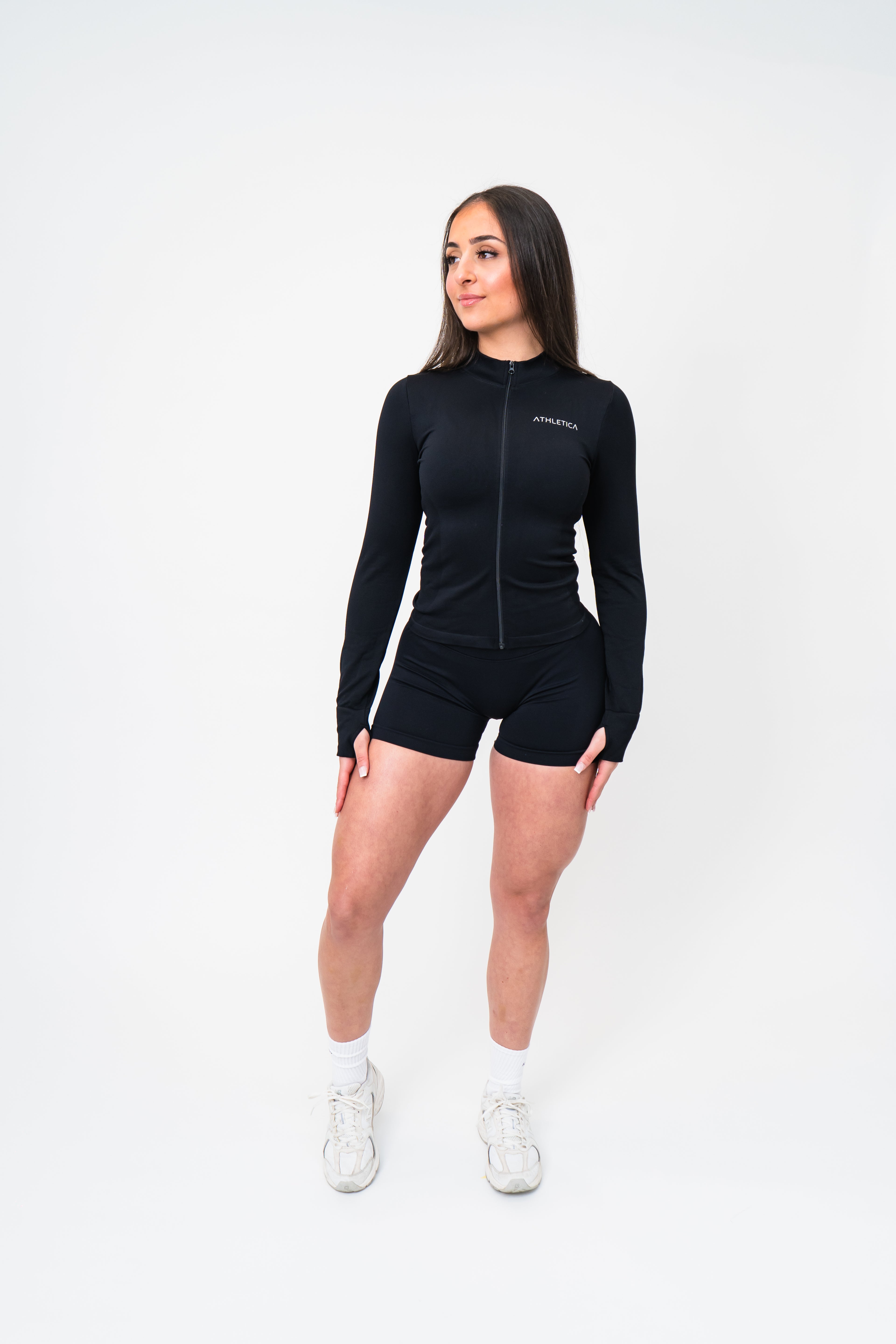 Sculpt Zip Jacket - Midnight Black