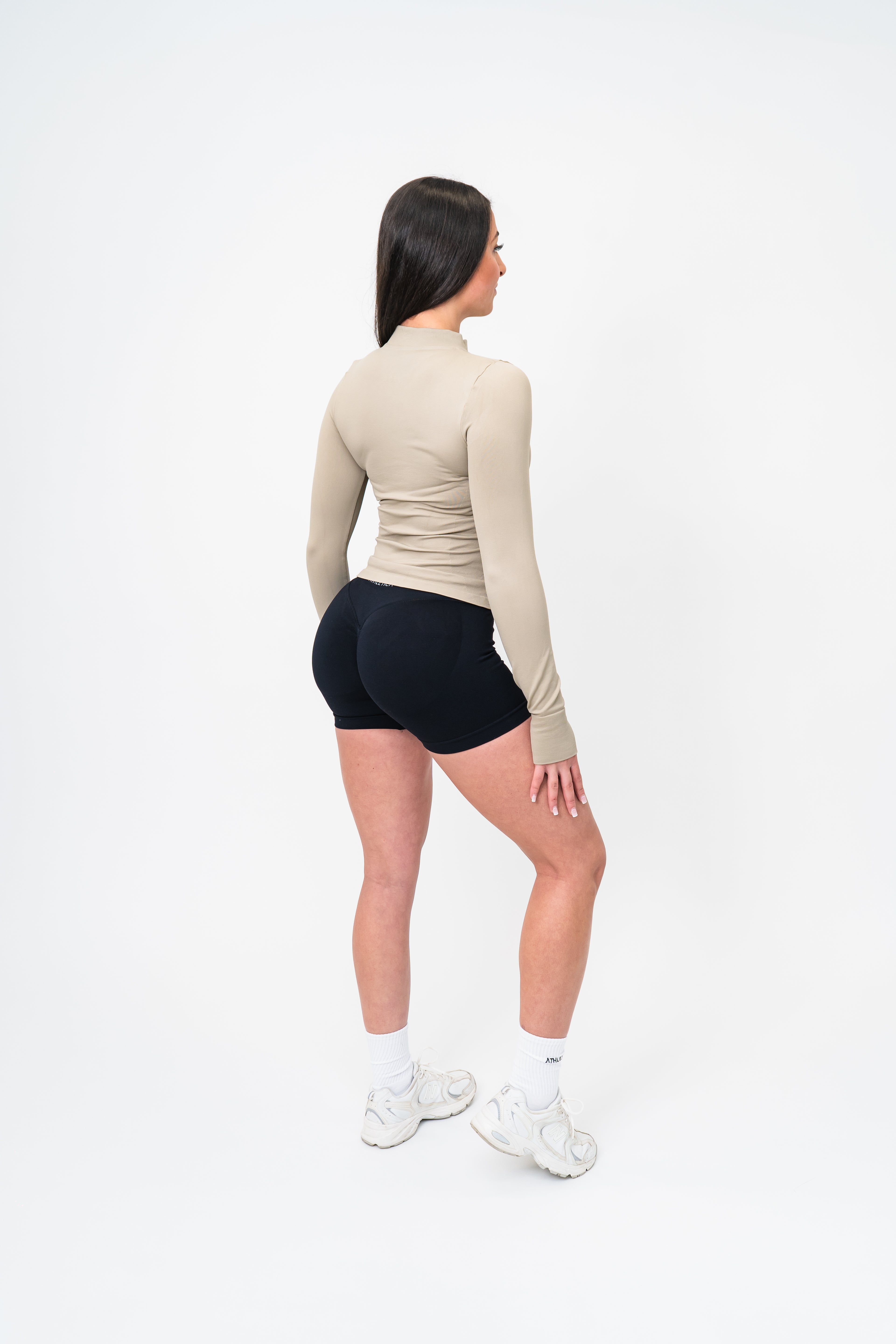 Sculpt  Zip Jacket - Oatmeal